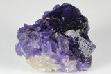 Purple, Cubic Fluorite Crystal Cluster - Berbes, Spain #183828-1